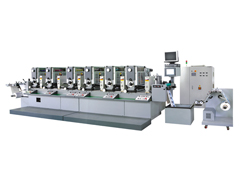 เครื่องพิมพ์ฉลากความเร็วสูงเเบบเลตเตอร์เพรสส์ ชนิดหมุนรอบไม่ต่อเนื่อง 8 สี